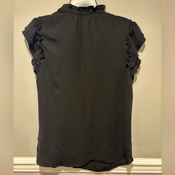 Women's Short Sleeve Fluttery Short Sleeves - Black Tamara H Size Small NWOT - Picture 6 of 8